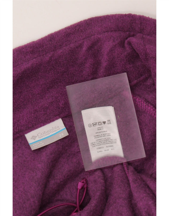 COLUMBIA Damen Fleecejacke UK 20 2XL Lila Polyester