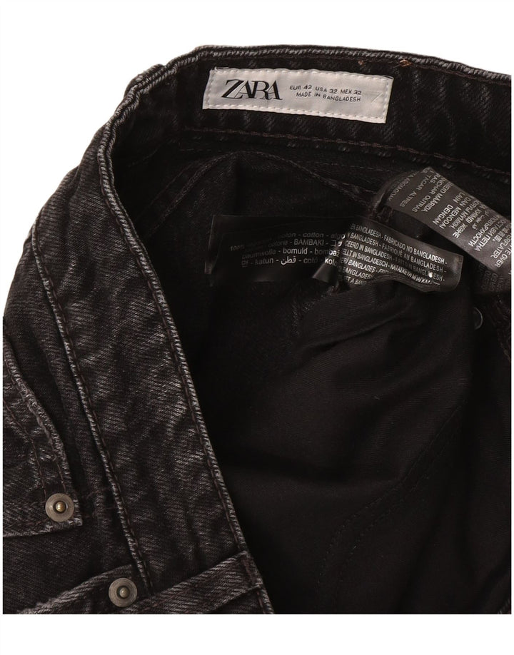 Zara Herren Jeansshorts EU 42 Large W32 Graue Baumwolle