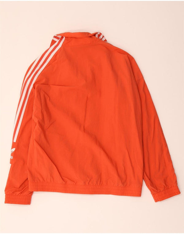 Adidas Damen-Trainingsanzug, übergroß, Jacke, Gr. 10, Größe S, Orange, Polyester