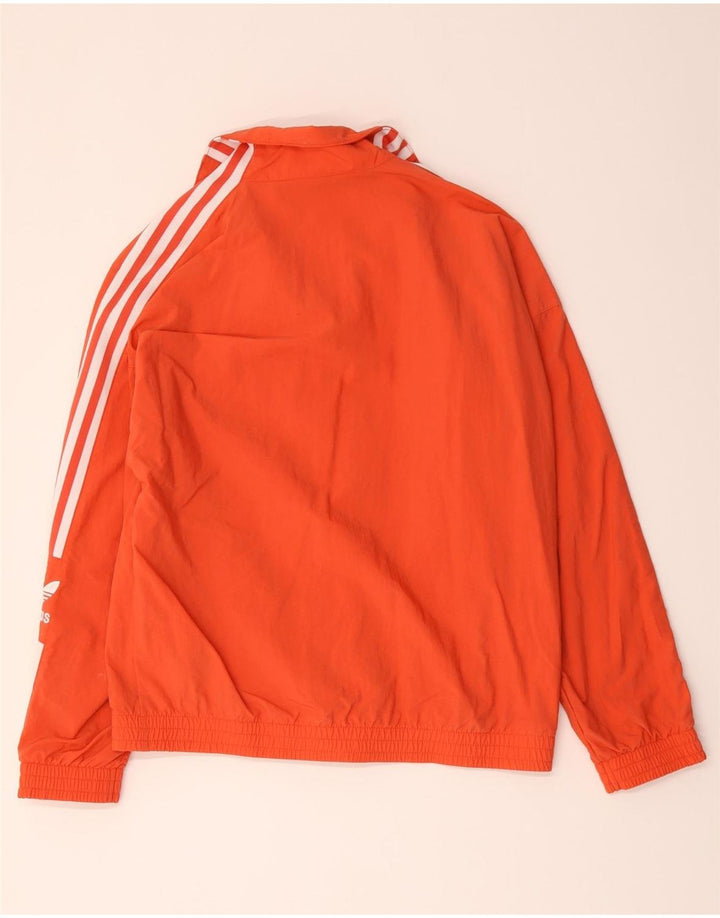 Adidas Damen-Trainingsanzug, übergroß, Jacke, Gr. 10, Größe S, Orange, Polyester