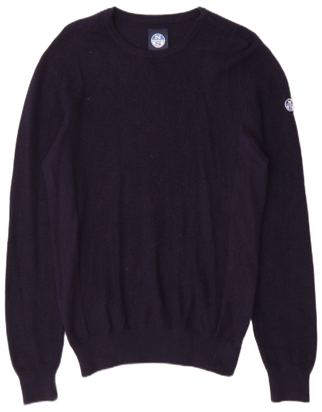 North Sails Herren-Pullover mit Rundhalsausschnitt, mittelmarineblaue Baumwolle