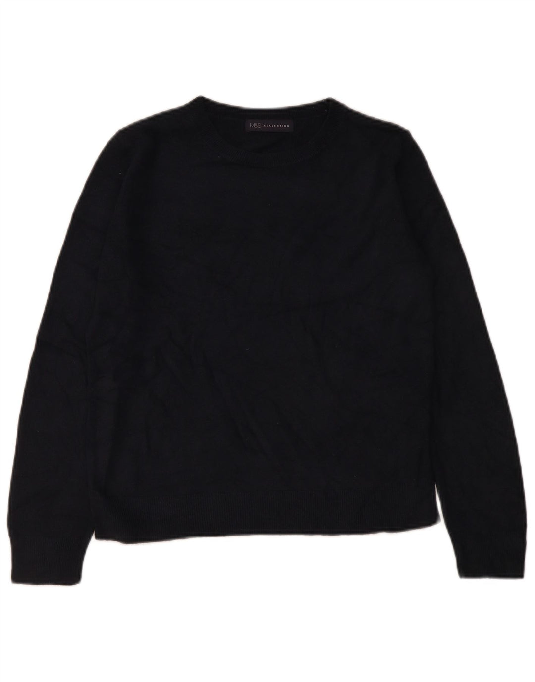 Marks & Spencer Damen-Pullover mit U-Boot-Ausschnitt, Gr. 12, mittleres Marineblau