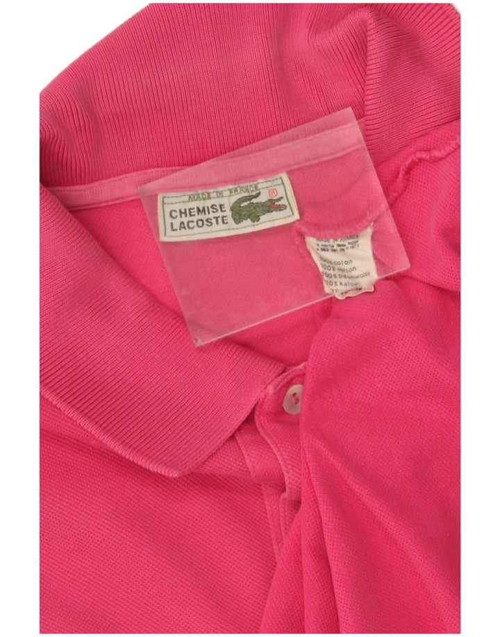 Lacoste Herren-Poloshirt, große rosa Baumwolle