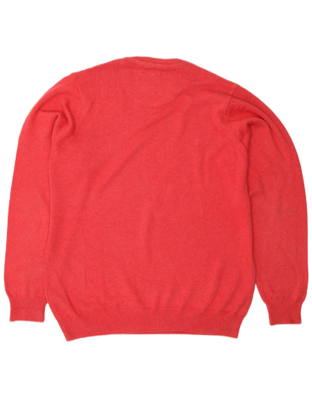 Marks & Spencer Herren Blauer Harbour-Pullover mit Rundhalsausschnitt Mittelrot