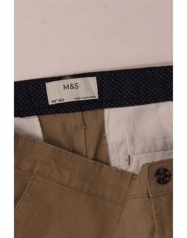 Marks & Spencer Herren-Chinoshorts, Größe L, W36, Beige