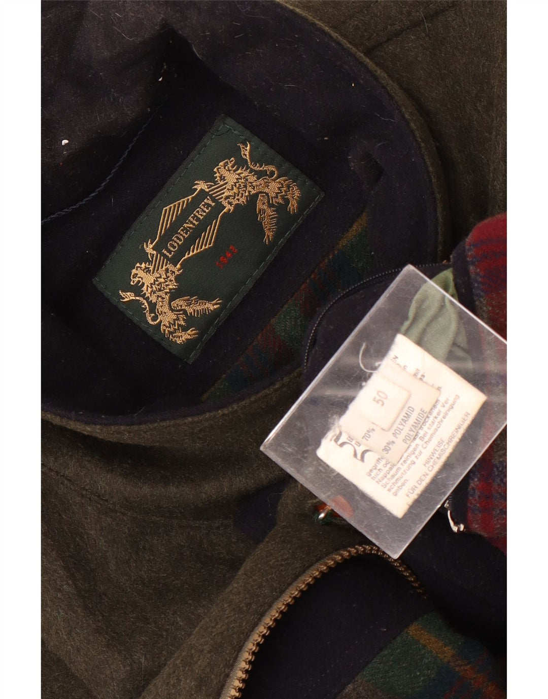 LODENFREY Herren Utility Jacke IT 50 Große grüne Wolle