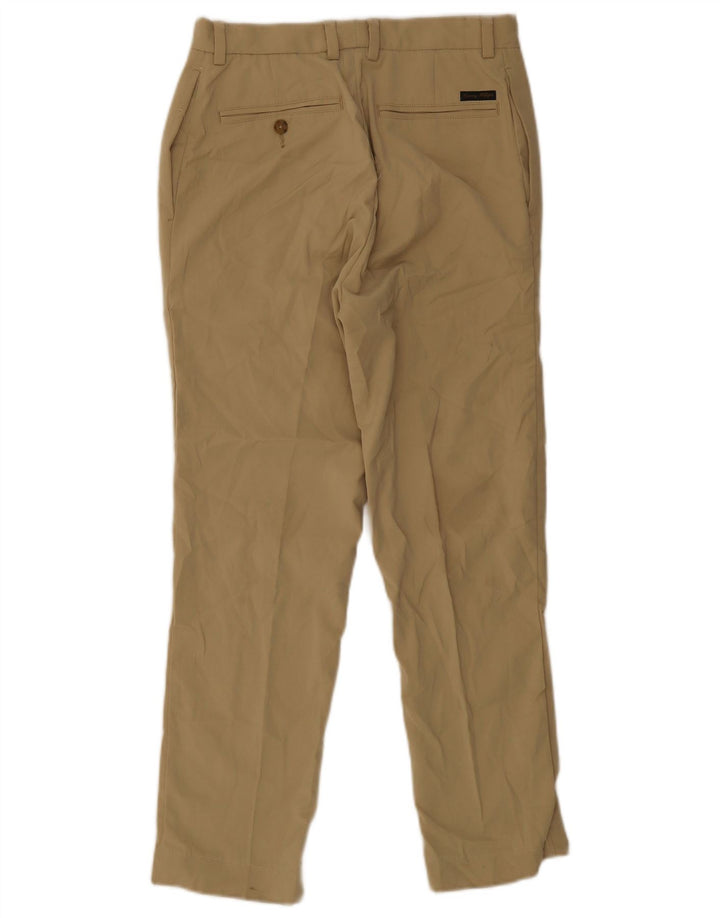 Tommy Hilfiger Slim Chino-Hose für Herren, W32, L30, beige, Polyester