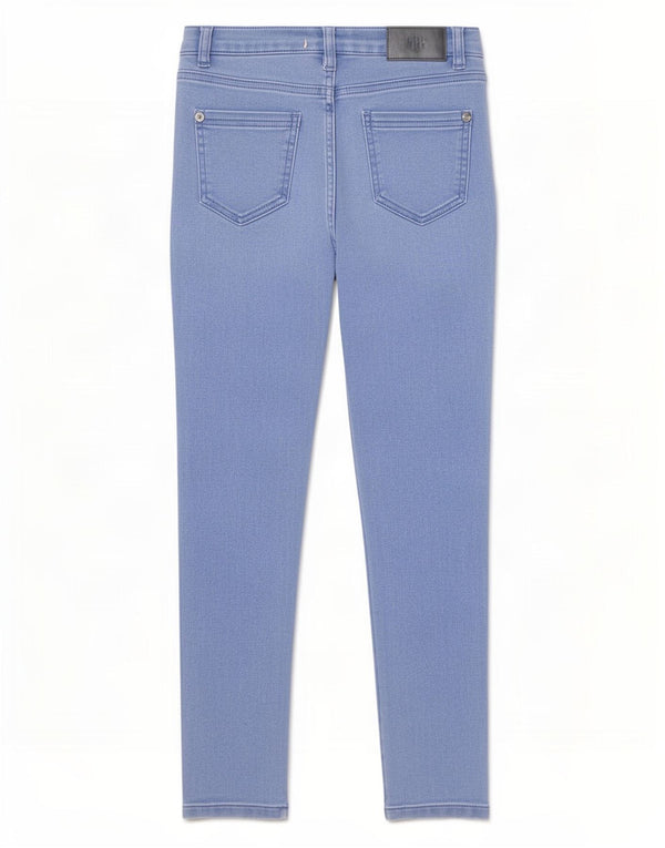 Lipsy Distressed Skinny Jeans für Mädchen, 10–11 Jahre, W24 L24, blaue Baumwolle