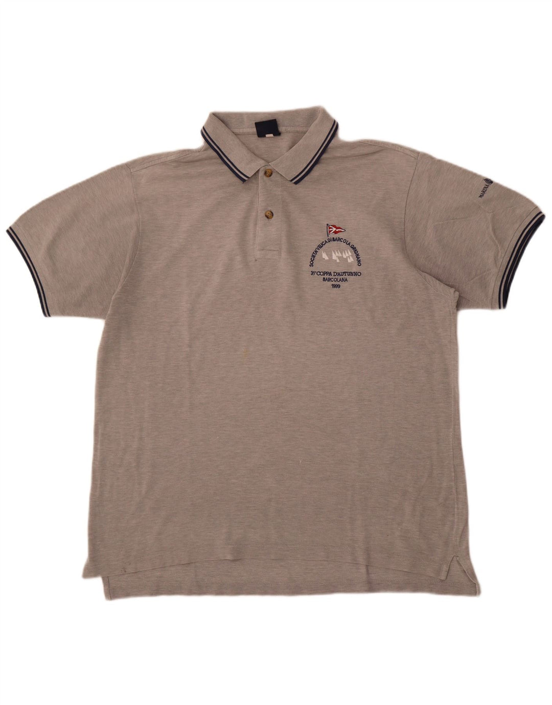 Marina Yachting Herren-Poloshirt, Größe L, Grau