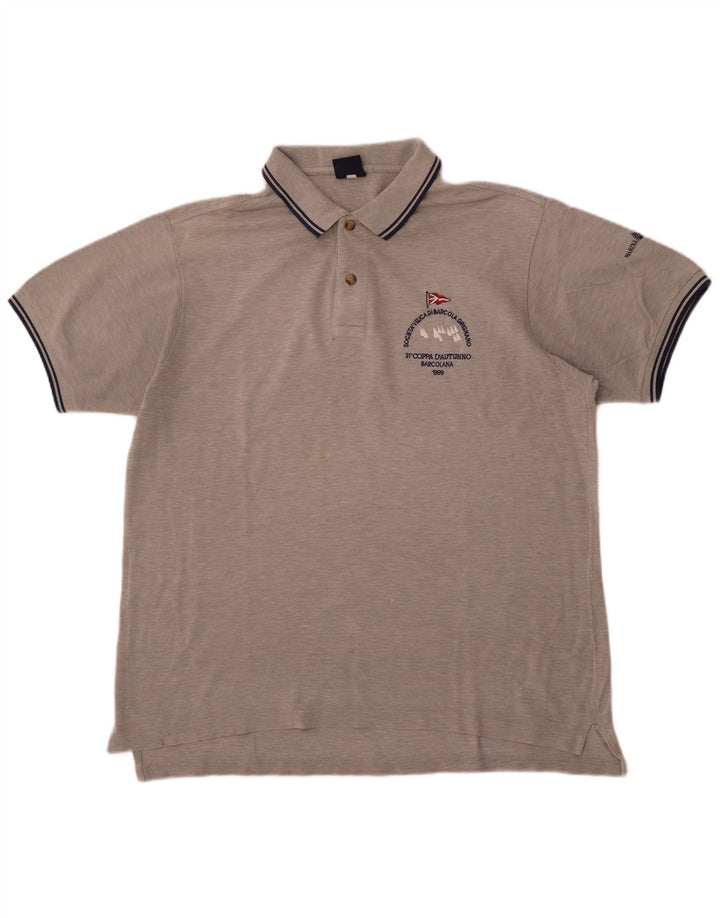 Marina Yachting Herren-Poloshirt, Größe L, Grau