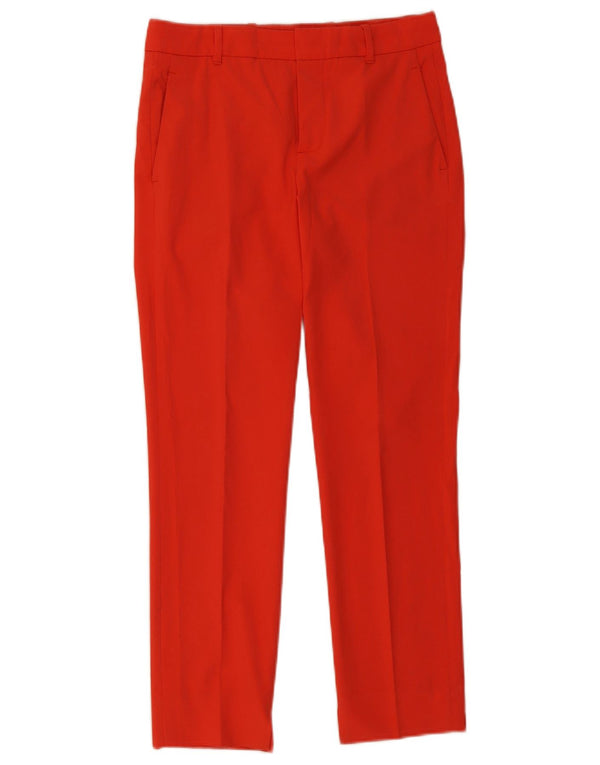 Zara Damen Slim Chino Hose XS W28 L27 Rot