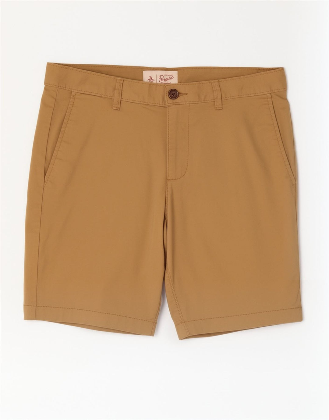 Penguin Herren-Chinoshorts, W30, mittelbeige Baumwolle