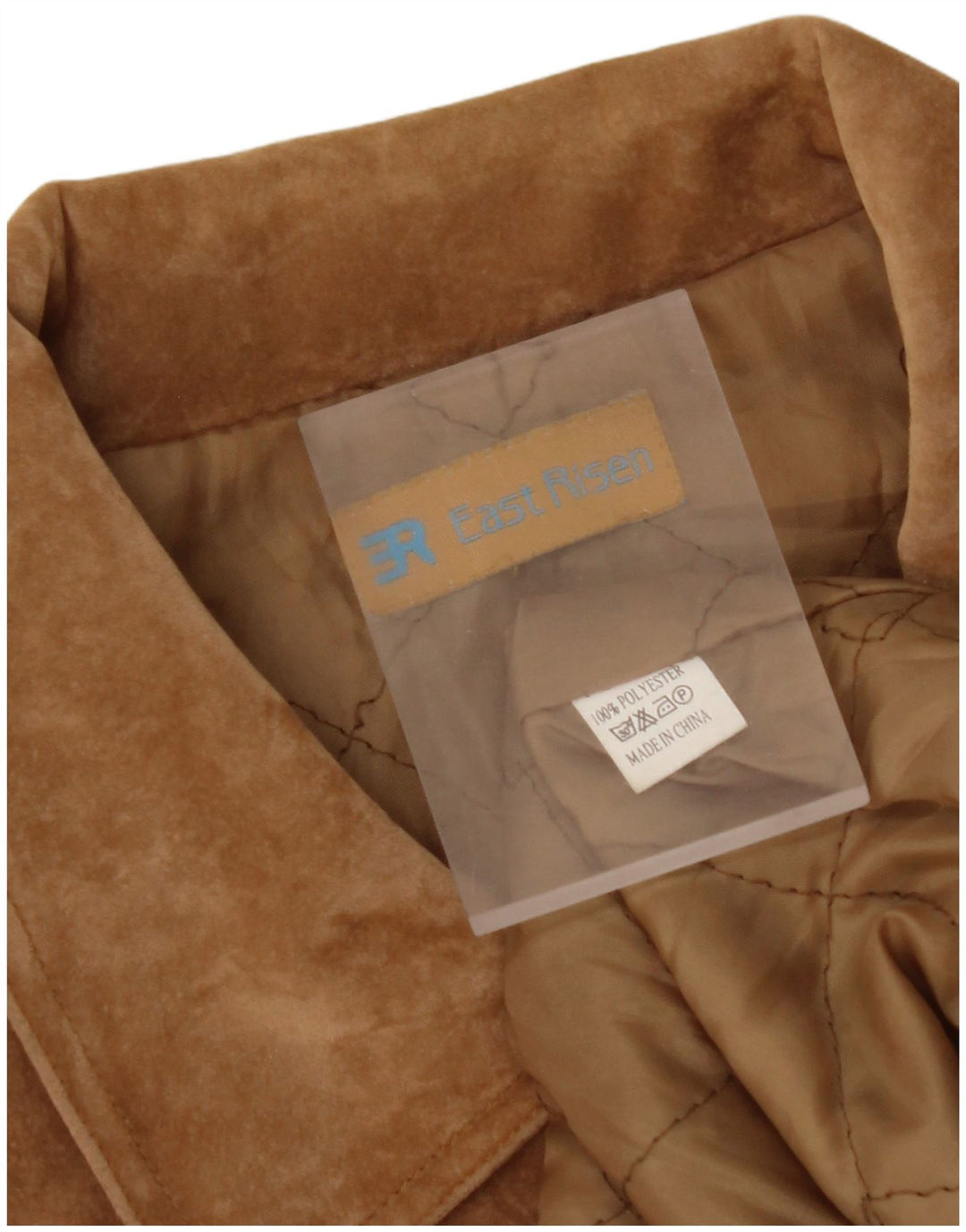 VINTAGE Herren Bomberjacke UK 42 XL Braunes Polyester