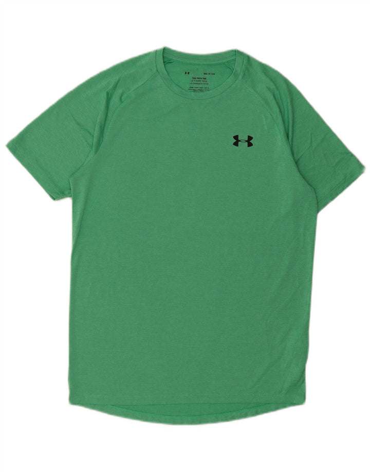 Under Armour Herren Loose Fit T-Shirt Top Small Grün Polyester