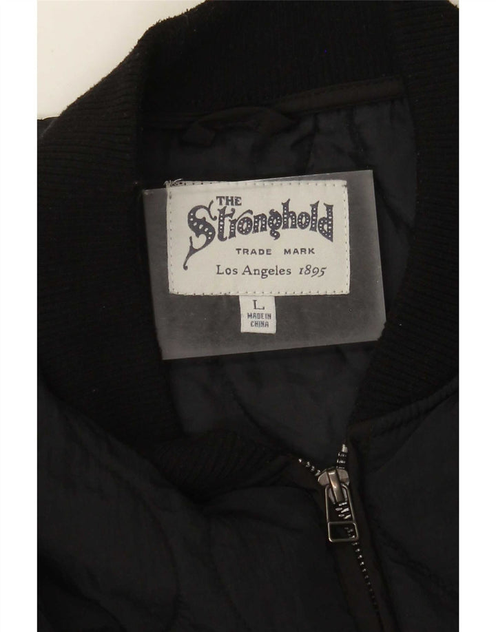 The Stronghold Herren Steppjacke UK 40 Large Schwarz