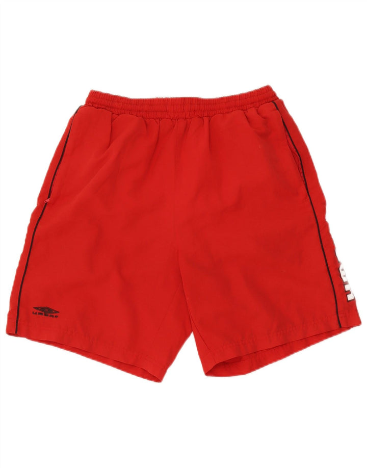 Umbro Herren Graphic Sport Shorts Kleines rotes Polyester