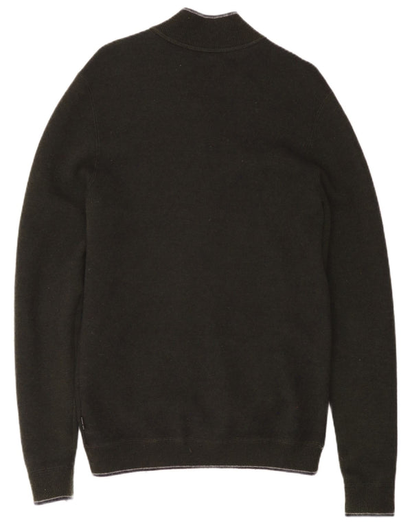 TED BAKER Herren-Strickjacke, Größe 3, mittelgrün, Polyamid