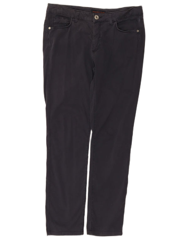 Trussardi Damen-Freizeithose, schmal, W30, L28, Marineblau, Baumwolle