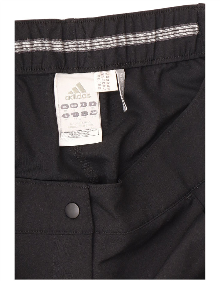 Adidas Damen Climalite Shorts UK 10 Small W30 Schwarz Polyester