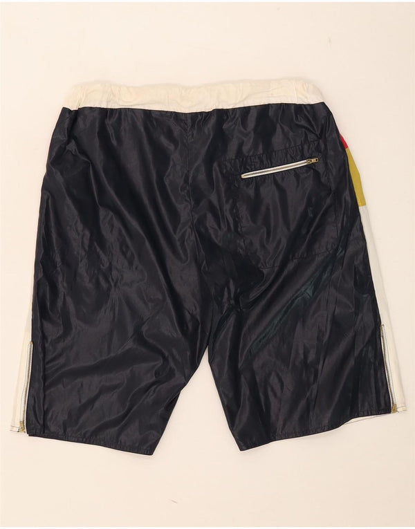 Vintage Herren Badeshorts IT 52 Großes mehrfarbiges Colourblock-Nylon