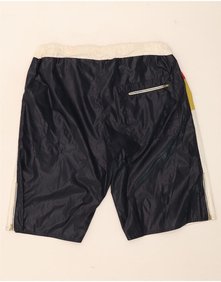 Vintage Herren Badeshorts IT 52 Großes mehrfarbiges Colourblock-Nylon