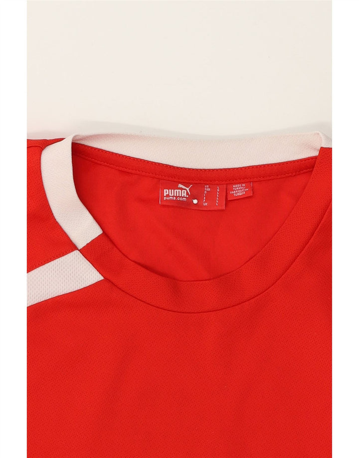 PUMA Mens Graphic T-Shirt Top Large Red Vintage Puma and Second-Hand Puma from Messina Hembry 