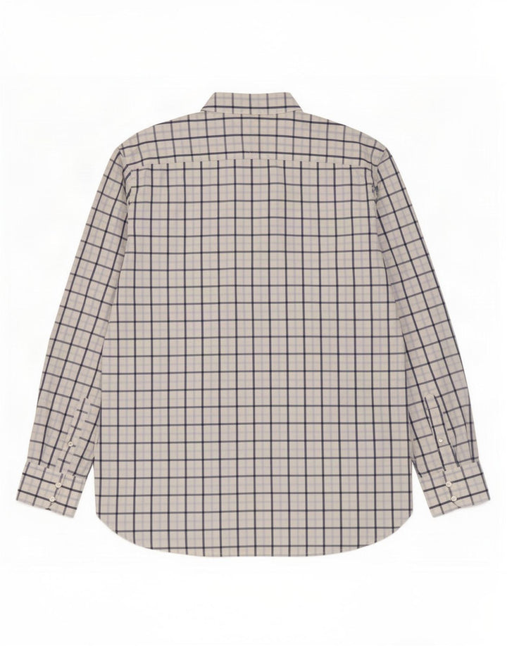 Tommy Hilfiger Herrenhemd XL weiß kariert Baumwolle