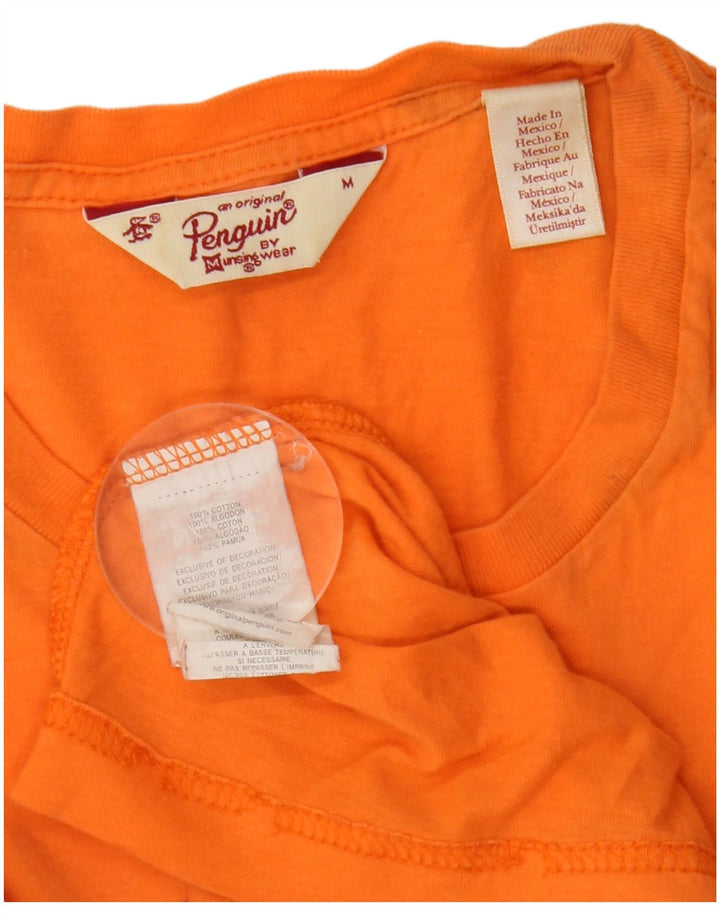 Penguin Herren-T-Shirt mit Grafik, mittelorange Baumwolle