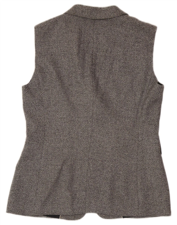 Massimo Dutti Damen Weste EU 38 Kleine graue Wolle