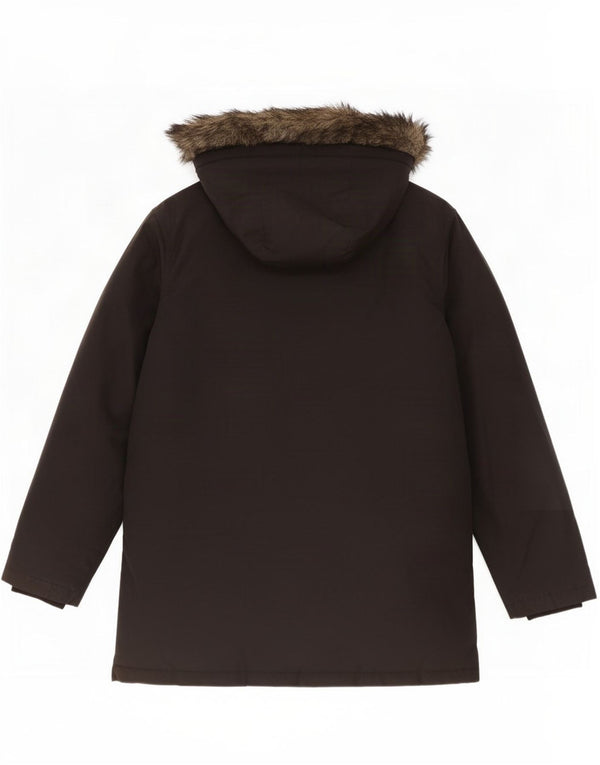 Woolrich Wattierter Jungenmantel mit Kapuze, 13–14 Jahre, Schwarz