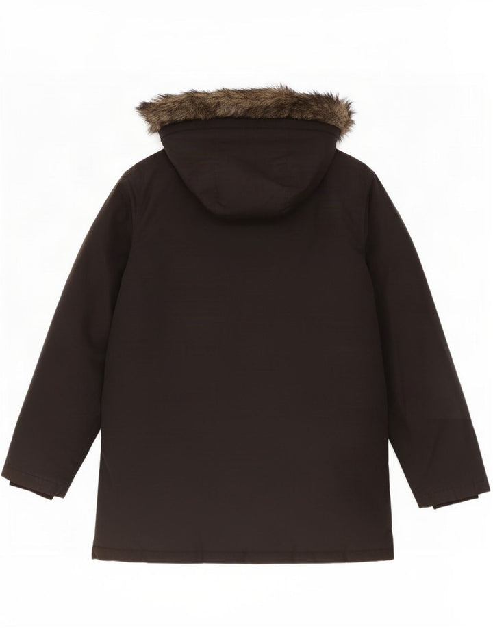 Woolrich Wattierter Jungenmantel mit Kapuze, 13–14 Jahre, Schwarz