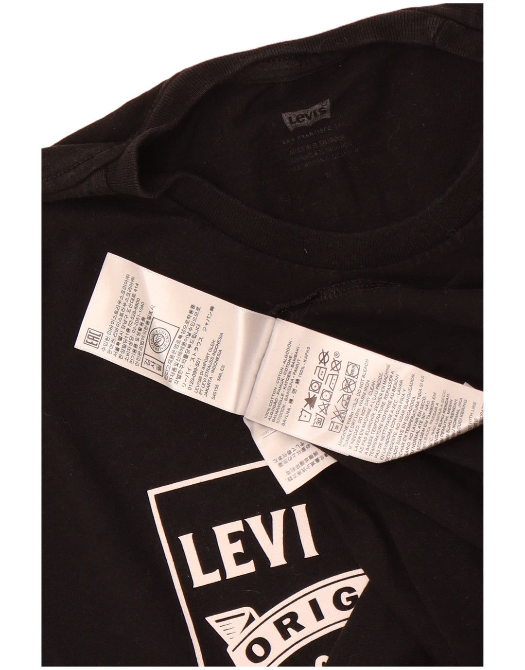 Levi's Herren-T-Shirt mit Grafik, mittelschwarze Baumwolle