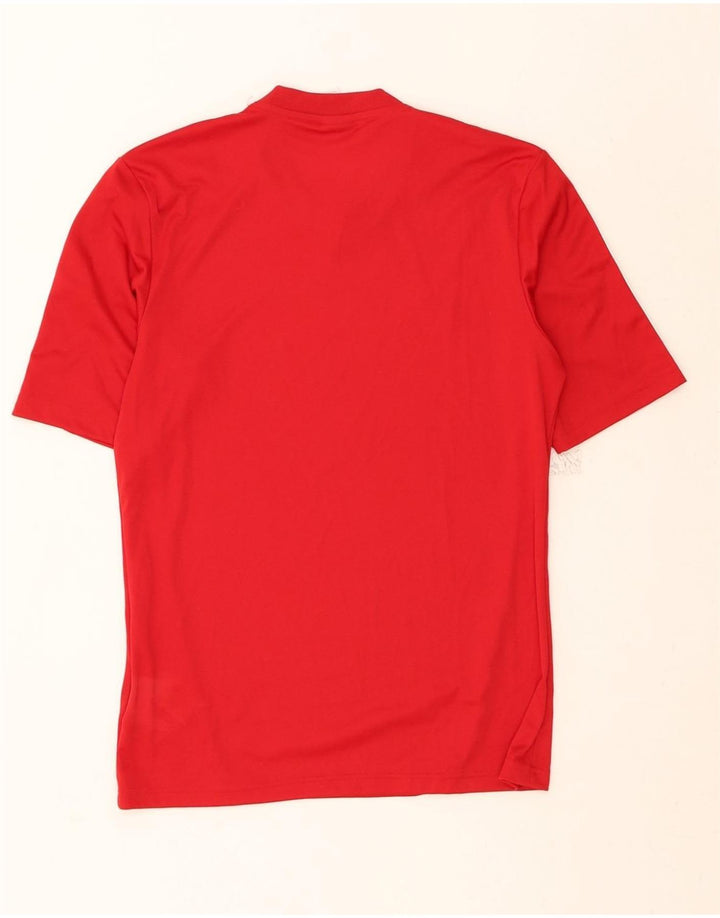 ADIDAS Mens Climalite T-Shirt Top Small Red Polyester Vintage Adidas and Second-Hand Adidas from Messina Hembry 