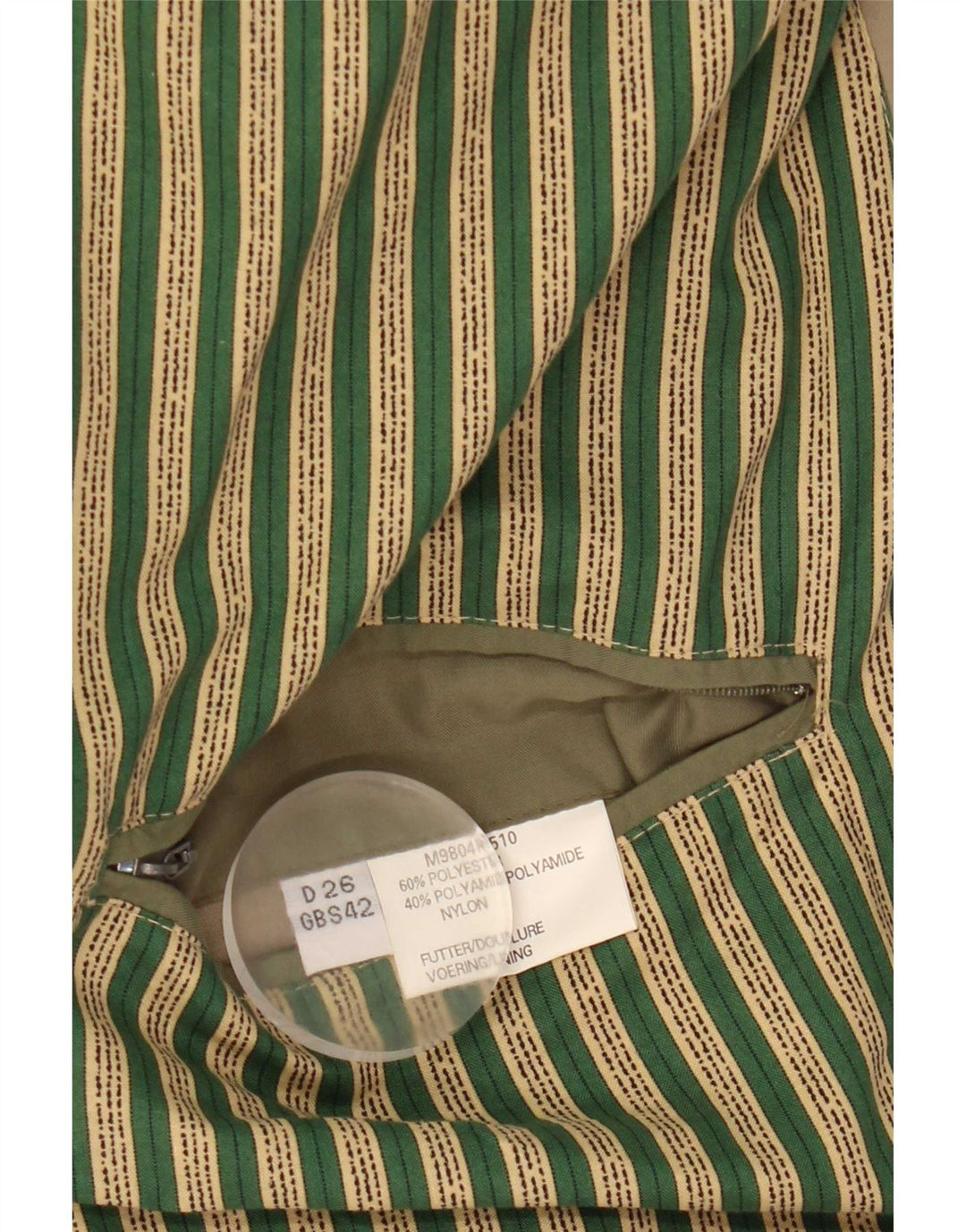 Vintage Herren Bomberjacke UK 42 XL Grüne Mikrofasern