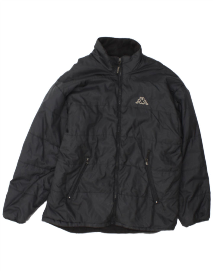 Kappa Herren Wattierte Jacke UK 40 Large Schwarz