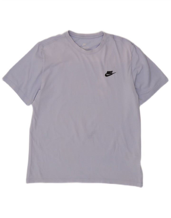 NIKE Herren-T-Shirt aus mittelblauer Baumwolle
