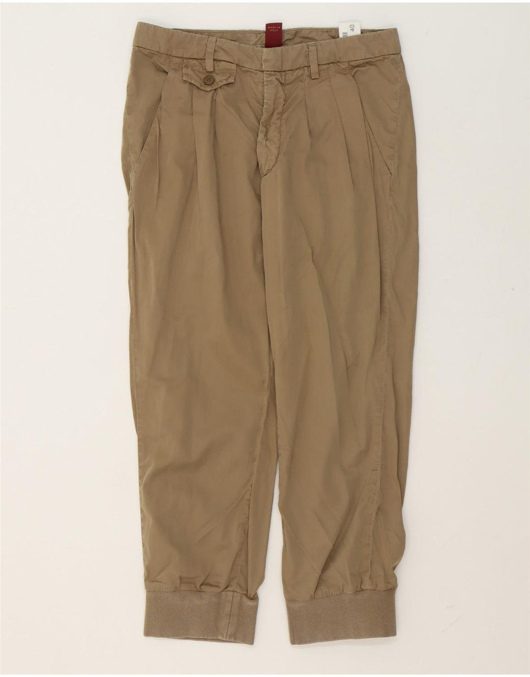 Dondup Damen Pegged Joggers Kurze Hose EU 40 Medium W30 L24 Braun