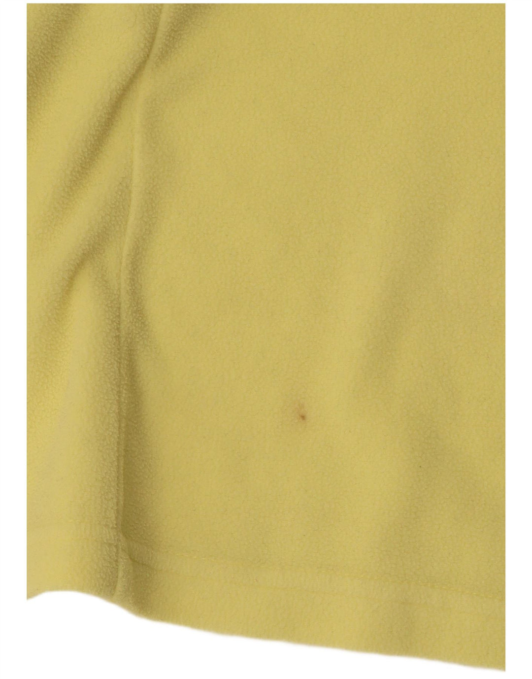 JACK WOLFSKIN Womens Zip Neck Fleece Jumper UK 16 Large Yellow Polyester