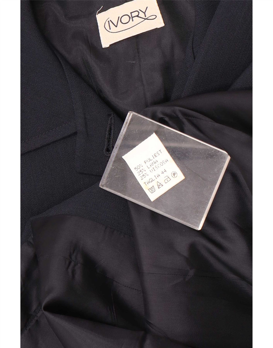 Vintage Damen 4-Knopf-2-teiliger Anzug IT 44 Medium W26 L28 Marineblau