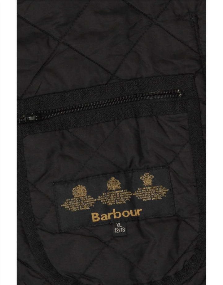 Barbour Steppjacke für Jungen, 12–13 Jahre, XL, Schwarz, Polyester