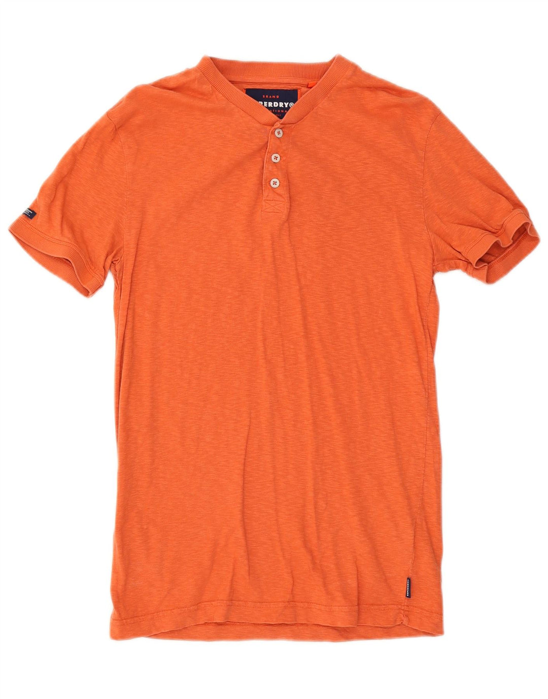 Superdry Herren T-Shirt-Oberteil aus mitteloranger Baumwolle