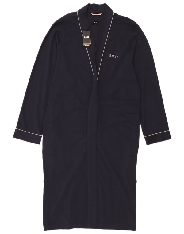 Hugo Boss Damen-Langarm-Übergröße-Pulloverkleid, Größe S, Marineblau