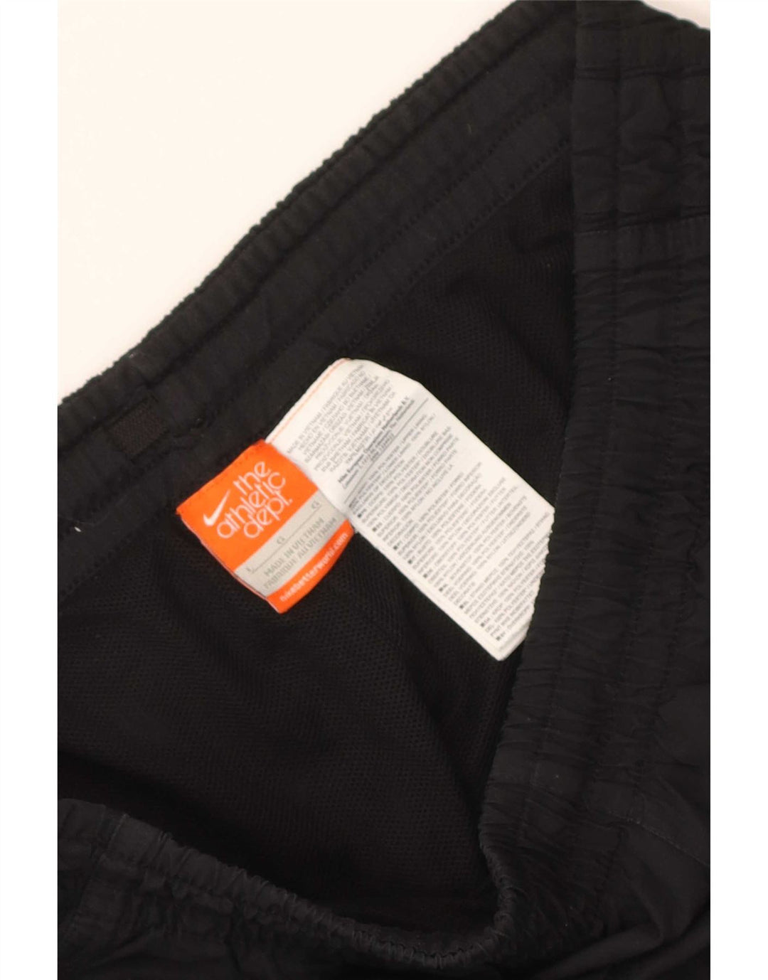 Nike Herren-Trainingshose, groß, aus schwarzem Polyester