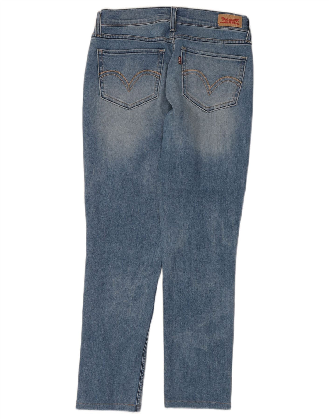 Levi's Damen 524 Too Superlow Slim Jeans W27 L27 Blaue Baumwolle
