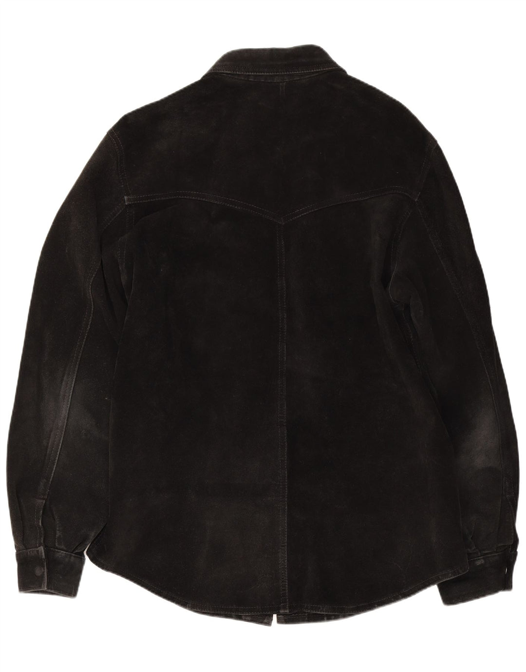 Flying Wear Herren-Wildlederhemd XL aus schwarzem Leder