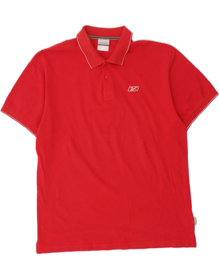 REEBOK Mens Polo Shirt Large Red Vintage Reebok and Second-Hand Reebok from Messina Hembry 