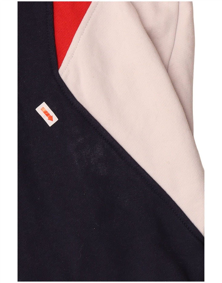 TOMMY HILFIGER Grafischer Herren-Sweatshirt-Pullover, mittlerer Marineblau-Farbblock