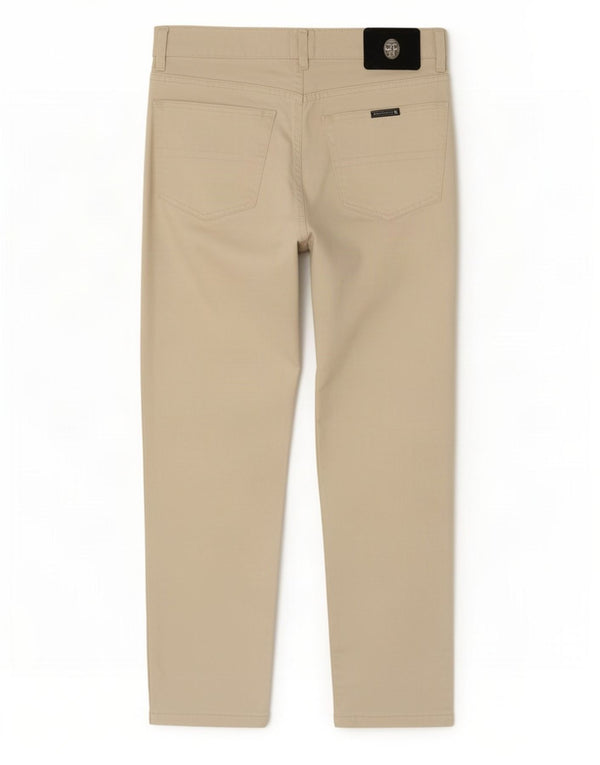 Trussardi Herren-Freizeithose, gerade, W34, L28, Beige, Baumwolle