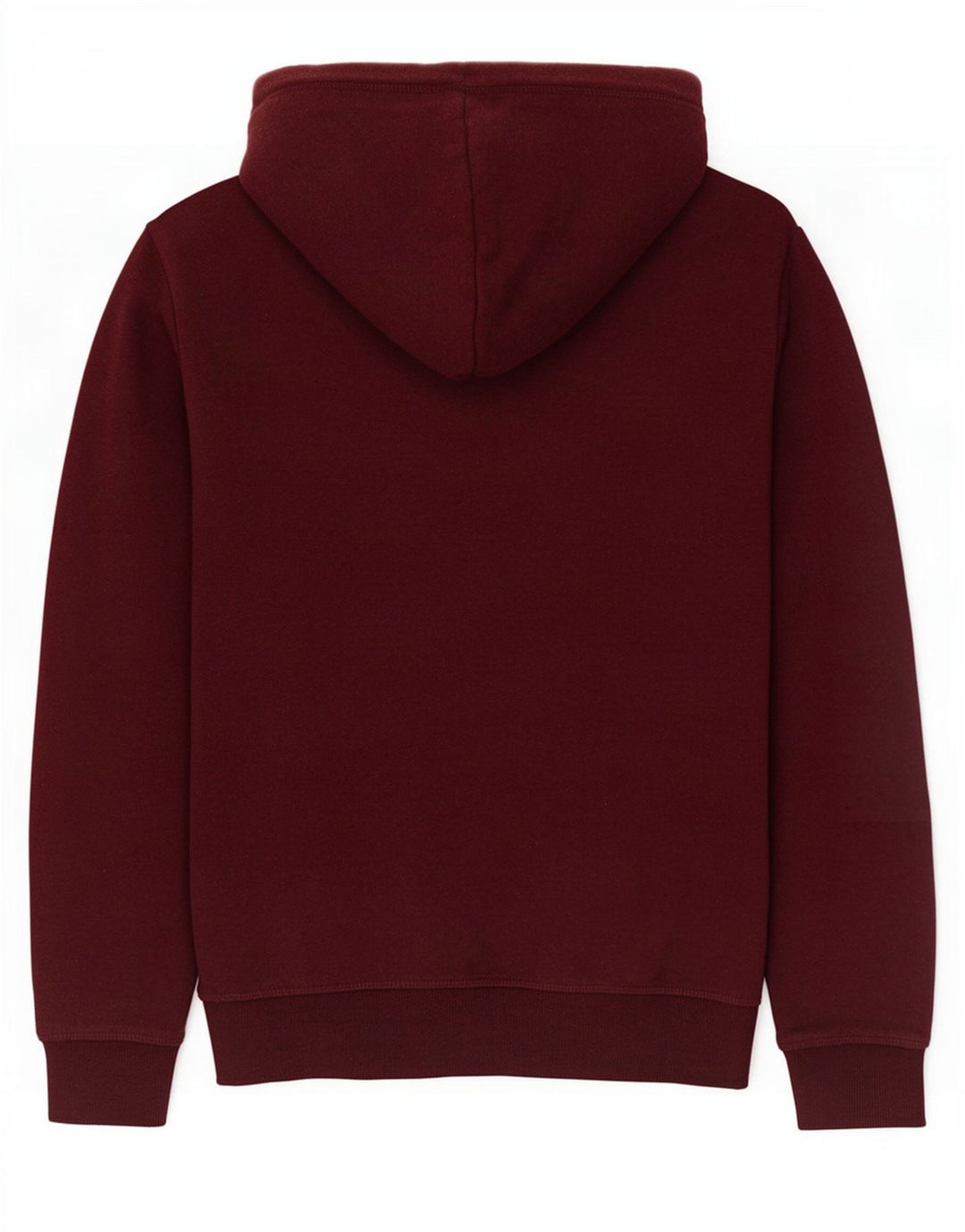 Superdry Herren-Kapuzenpullover mit Reißverschluss, mittlere kastanienbraune Baumwolle