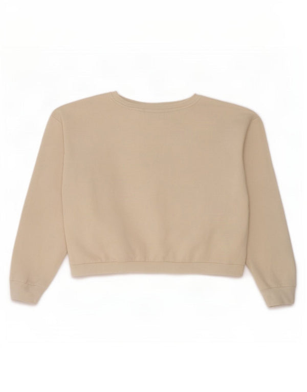 Fila Crop Graphic Sweatshirt-Pullover für Mädchen, 15–16 Jahre, beige Baumwolle